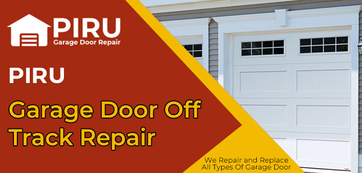 garage door off track repair in Piru