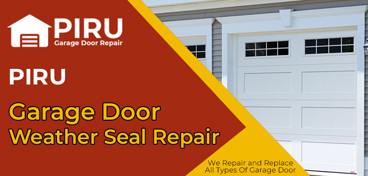 garage door weather seal repair in Piru