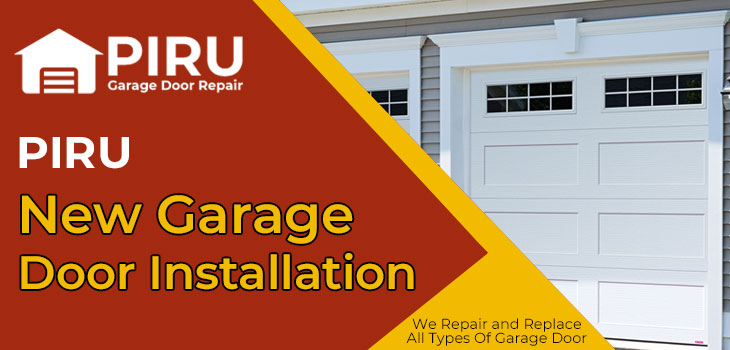 new garage door installation in Piru 